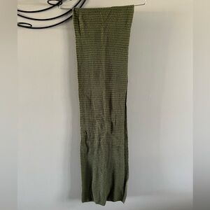 Pact Olive Green Knit Scarf